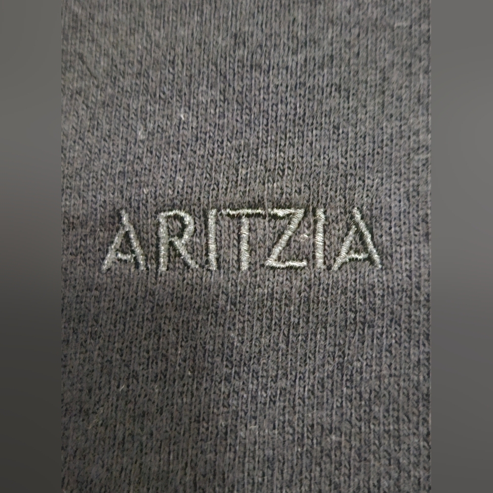 Nwt ARITZIA Boyfriend Sweat Fleece Black Drawstring Shorts - Picture 2 of 6